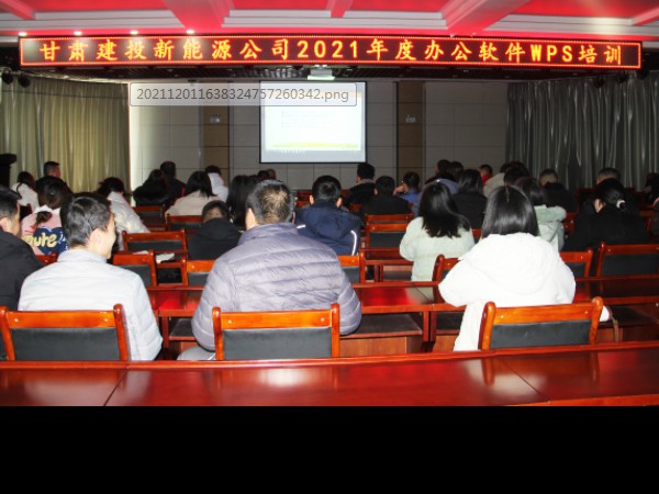 新能源公司組織開展辦公軟件培訓(xùn)