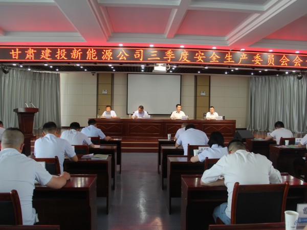 新能源公司組織召開第三季度  安全生產委員會